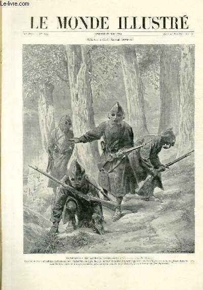 LE MONDE ILLUSTRE N2997 - Patrouille de soldats camoufls (dessin du peintre M.Mahut).