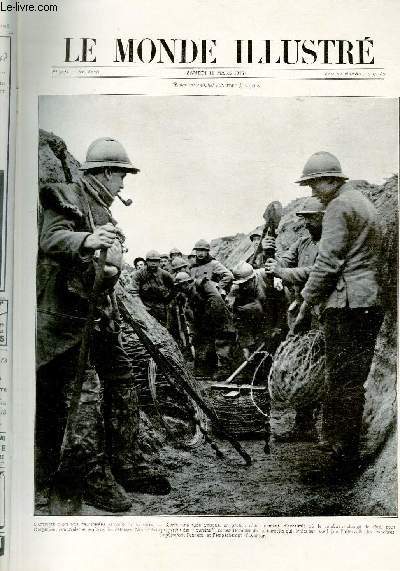 LE MONDE ILLUSTRE N3038 L'activit dans nos tanches autour de Verdun.