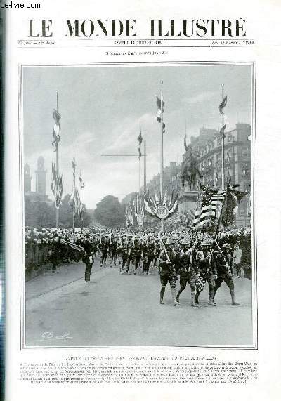 LE MONDE ILLUSTRE N3160 Sur le front franais, l'Etat-major italiens suit les oprations des rtoupes italiennes