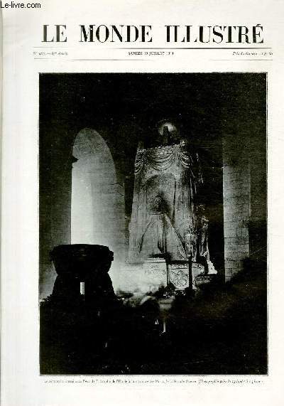 LE MONDE ILLUSTRE N 3213 Le cnotaphe dress sous l'Arc de Triomphe de l'Etoile la mmoire des Morts de la Grande Guerre