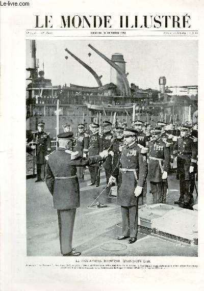 LE MONDE ILLUSTRE N° 3452 - Le vice-amiral Dumesnil, grand-officier.