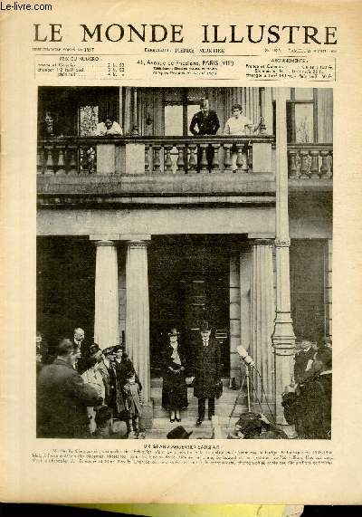 LE MONDE ILLUSTRE N° 4035 La salle du conseil de la S. D. N., à Genève, pendant la déclaration de M. Pierre Laval
