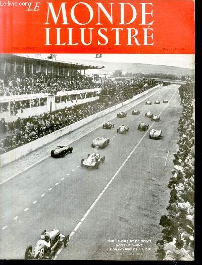 LE MONDE ILLUSTRE N 4473 Sur le circuit de Reims, Wimille gagne le grand prix de l'A.C.F.