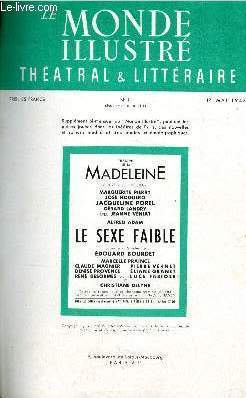 LE MONDE ILLUSTRE THEATRAL & LITTERAIRE N1 (supplment au n4411)