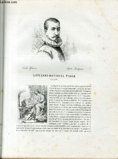 Biographie de Giovanni-Battista Paggi (1554-1627) ; Ecole Gnoise ; Sujets Religieux ; Extrait du Tome 5 de l'Histoire des peintres de toutes les coles.