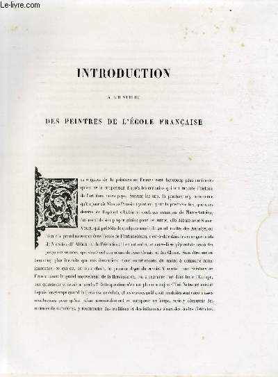 Introduction  l'Histoire des peintres de l'Ecole Franaise ; Extrait du Tome 11 de l'Histoire des peintres de toutes les coles.