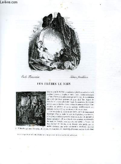 Biographie des Frères le nain ; Ecole Française ; Scènes familières ; Extrait du Tome 11 de l'Histoire des peintres de toutes les écoles.