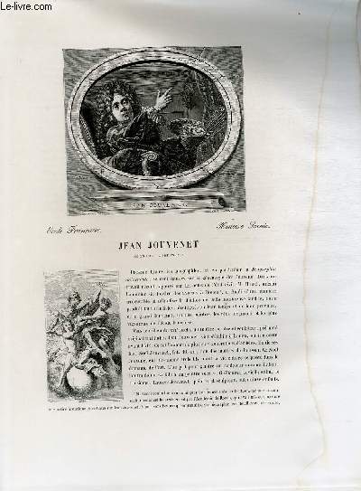 Biographie de Jean Jouvenet (1644-1717) ; Ecole Française ; Histoire Sainte ; Extrait du Tome 11 de l'Histoire des peintres de toutes les écoles.