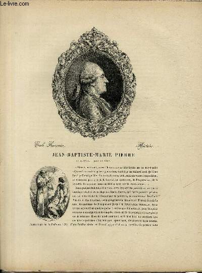 Biographie de Jean-Baptiste-Marie Pierre (1715-1789); Ecole Franaise ; Histoire ; Extrait du Tome 12 de l'Histoire des peintres de toutes les coles.