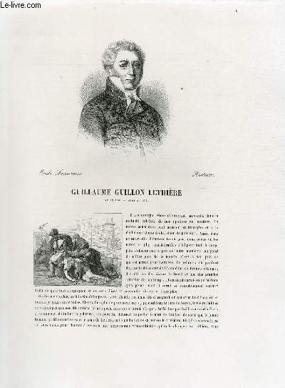Biographie de Guillaume Guillon Lethière (1760-1832) ; Ecole Française ; Histoire ; Extrait du Tome 13 de l'Histoire des peintres de toutes les écoles.