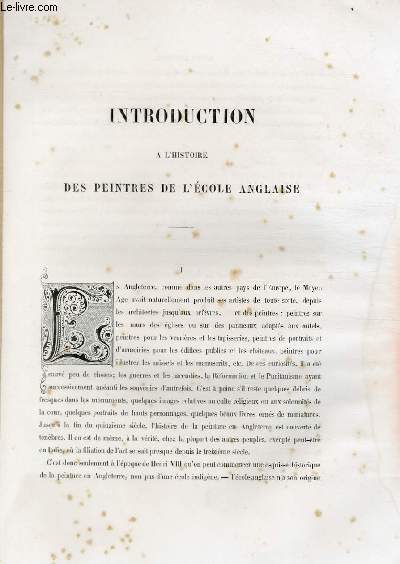 Introduction  l'histoire des peintres de l'cole anglaise ; Extrait du Tome 14 de l'Histoire des peintres de toutes les coles.