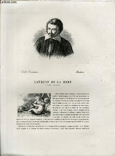 Biographie de Laurent de la Hyre (N en 1606 - mort en 1656) ; cole Franaise; Histoire.