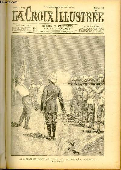 LA CROIX ILLUSTREE N 59 - Troisime anne - Le commandant Scheepers fusill par les anglais  Graaf-Reinet (dessin de Tofani).