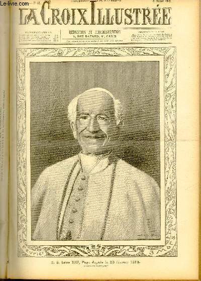 LA CROIX ILLUSTREE N 61 - Troisime anne - S. S. Lon XIII, Pape depuis le 20 fvrier 1878 (dessin de Damblans).