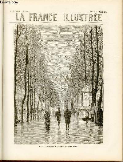 LA FRANCE ILLUSTREE N 215 - Paris: le boulevard Malherbes aprs une averse.