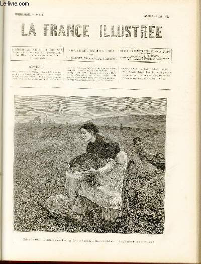 LA FRANCE ILLUSTREE N 240 - Salon de 1879, saison d'octobre, par Bastien Lepage, dessin de Mathieu.