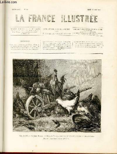 LA FRANCE ILLUSTREE N 246 - Salon de 1879 - le tnor de cour - dessin de Bouttet, gravure de Mlle Chevalier, d'aprs le tableau de Cottin.