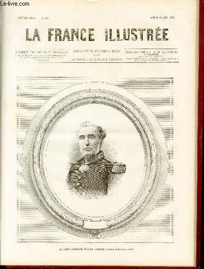 LA FRANCE ILLUSTREE N 280 - Le Contre-Amiral de Kerjgu, snateur, dcd le 23 mars 1880.