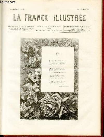 LA FRANCE ILLUSTREE N 282 - Avril, pome par Mary des Arneaux.