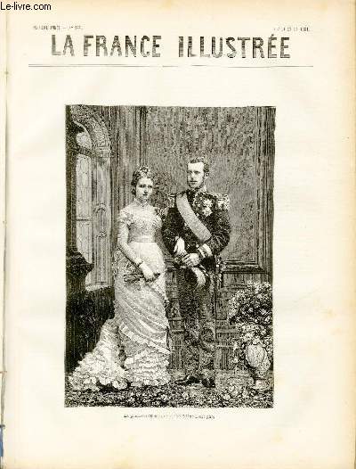 LA FRANCE ILLUSTREE N 339 - La princesse Stphanie et l'archiduc Rodolphe.
