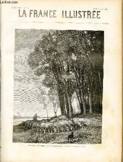 LA FRANCE ILLUSTREE N 345 - Le retour  la bergerie, tableau de Charles Jacque.
