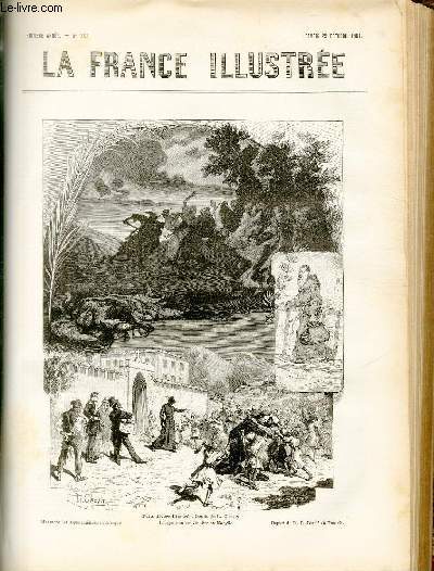 LA FRANCE ILLUSTREE N 361 - Faits divers illustrs, dessin de L.Chovin: massacre des missionnaires en Afrique, l'expulsion des Jsuites en Kabylie, dpart du R.P. Batri en Tunisie.