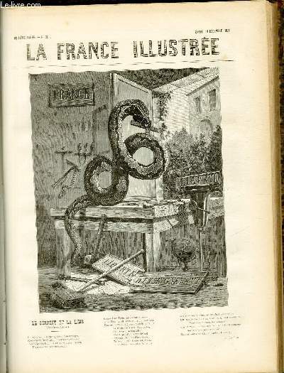 LA FRANCE ILLUSTREE N 367 Le serpent et la lime (dessin de Julien)