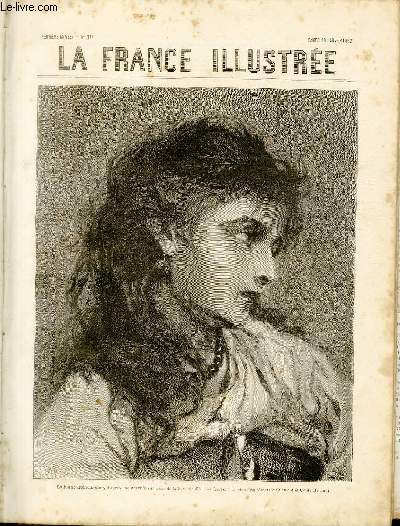 LA FRANCE ILLUSTREE N 374 La jeune Bohmienne, d'aprs une gravure sur acier de la librairie d'Arthur Lucas,  Londres (reprsentant Siefbold et Cie de Berlin)