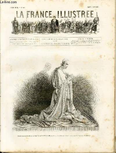 LA FRANCE ILLUSTREE N 444 Statue en marbre de S. E. Mgr le cardinal Saint-Marc, pour la cathdrale de Rennes, oeuvre de M. Valentin de Rennes