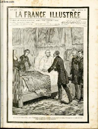 LA FRANCE ILLUSTREE N 457 Entrevue du 7 juillet 1883, entre Monseigneur le comte de Chambord, et les princes d'Orlans, Messeigneurs le comte de Paris, le duc de Nemours et le duc d'Alenon.