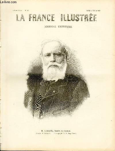 LA FRANCE ILLUSTREE N 740 M. Cabanel, Membre de l'Institut (gravure de M. Napier, Photographie de M. Eug. Pirou).