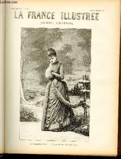 LA FRANCE ILLUSTREE N 788 La premire neige - gravure de MM. Bauchart, frres