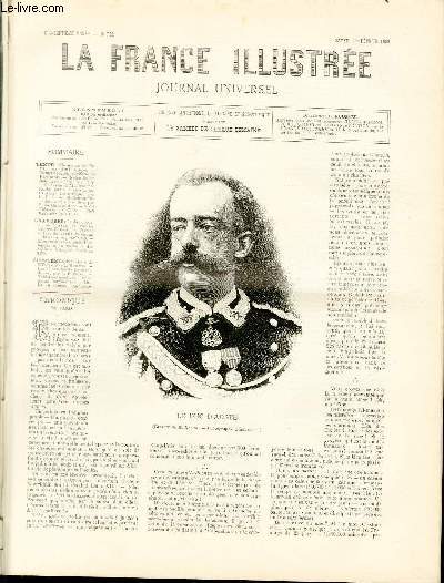 LA FRANCE ILLUSTREE N 792 Le Duc d'Aoste