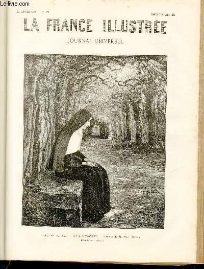 LA FRANCE ILLUSTREE N 827 Salon de 1890 - La religieuse - Tableau de M. Paul Hoecker.