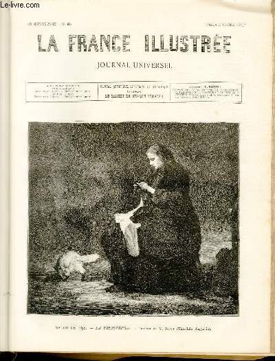 LA FRANCE ILLUSTREE N 830 Salon de 1890 - La tricoteuse - Tableau de M. Ribot (Thodule Augustin)