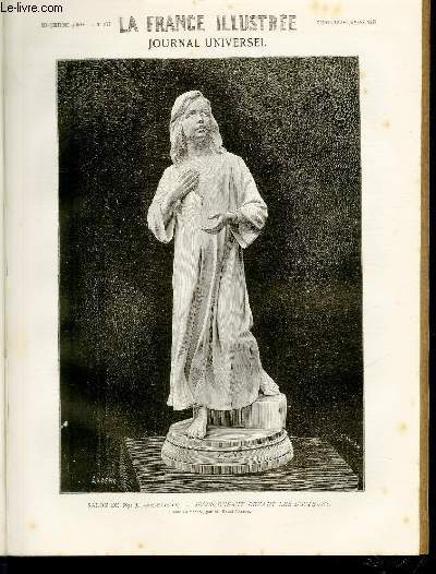 LA FRANCE ILLUSTREE N 877 Salon de 1891 (Champs-Elyses) - Jsus enfant devant les docteurs - Statue en marbre, par M. Raoul Larche.