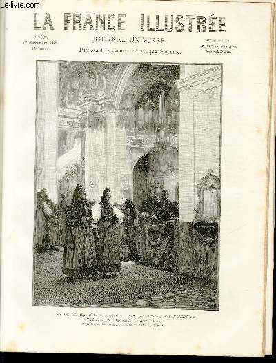 LA FRANCE ILLUSTREE N 887 Salon de 1891 (Champs-Elyses) - Fin de messe,  Einsiedeln - Tableau de M. Dawant.