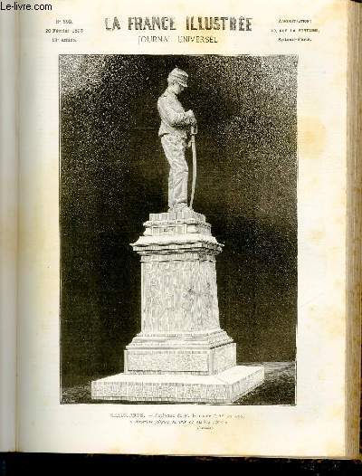 LA FRANCE ILLUSTREE N 899 - Beaux-arts, sculpture de M.le comte d'Astanires 