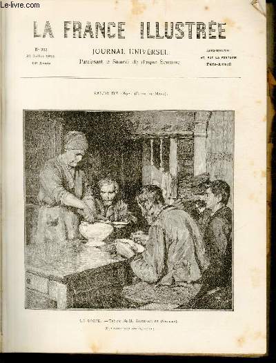 LA FRANCE ILLUSTREE N 922 - Salon de 1892 (Champs de Mars), la soupe, tableau de M.David-Nillet (Germain).