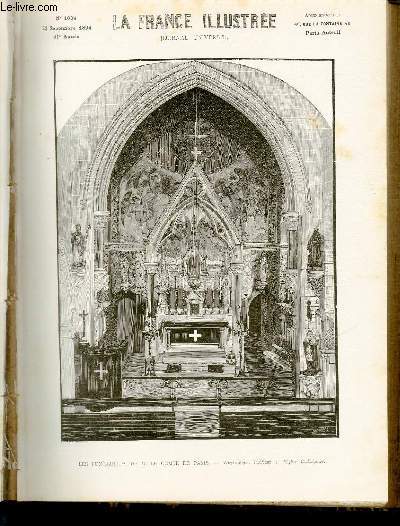 LA FRANCE ILLUSTREE N 1034 - Les funrailles de M.le Comte de Paris, Weybridge: intrieur de l'Eglise Catholique.