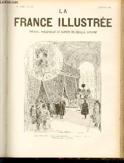 LA FRANCE ILLUSTREE N 1109 Les obsques d(Ambroise Thomas - Dessin de M.Moreno - La chambre ardente -  la trinit.