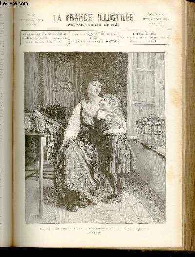 LA FRANCE ILLUSTREE N 1142 Salon de 1896 - Premier chagrin - D'a^rs le tableau de Paul Seignac - Gravure de M. Toquenne