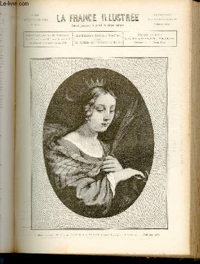 LA FRANCE ILLUSTREE N 1148 Muse des Offices (Florence) - Sainte Catherine (Lorenzo Lippi, gravure de Le Grand)