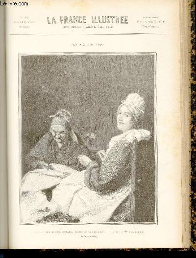 LA FRANCE ILLUSTREE N 1169 - Salon de 1897, les deux couseuses, tableau de Crochepierre, Gravure de Mlle Jane Mirman.