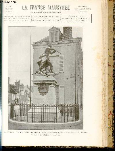 LA FRANCE ILLUSTREE N 1275 - Monument de la dfense d'Orlans aux Aydes, par Charles Desvergnes, statuaire, inaugur le 30 avril 1899.