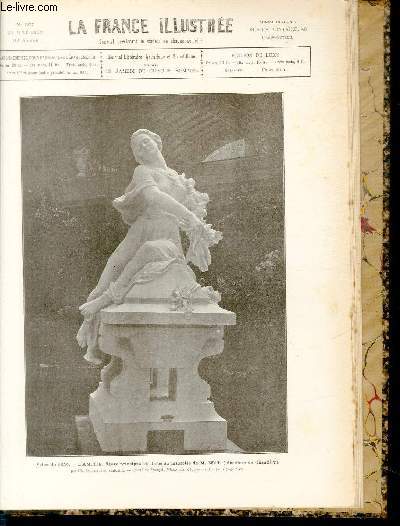 LA FRANCE ILLUSTREE N 1277 - Salon de 1899, l'amiti, figure principale destine au mausole de M.Wells (cimetire de Chantilly) par Ch.Desvergnes.