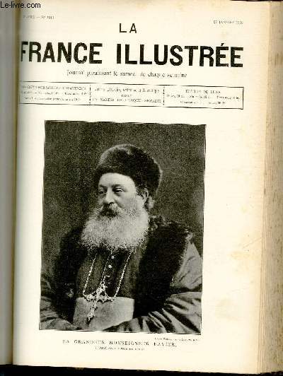 LA FRANCE ILLUSTREE N 1313 - Sa grandeur Monseigneur Favier, vicaire apostolique de Pkin.