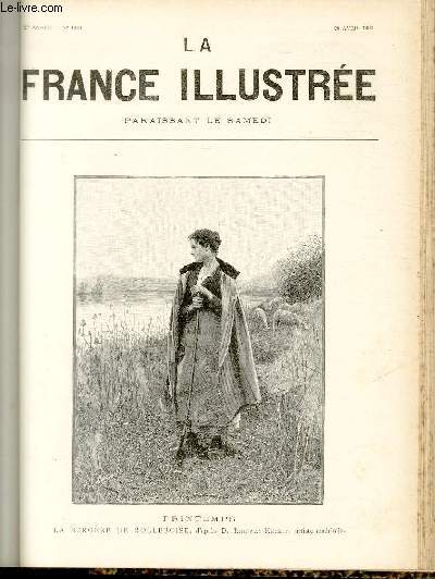 LA FRANCE ILLUSTREE N 1326 - Printemps, la bergre de Rolleboise, d'aprs D.Ridway-Knight, artiste amricain.