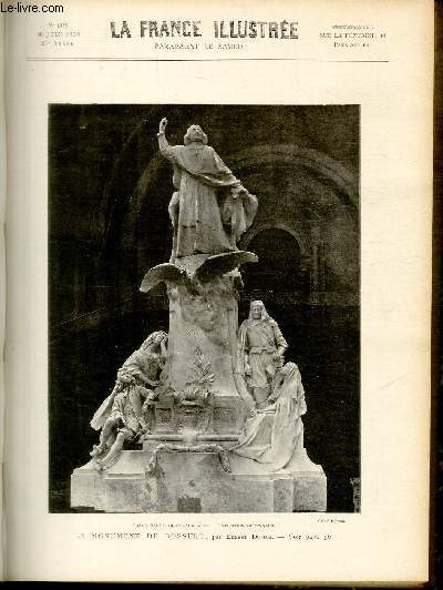 LA FRANCE ILLUSTREE N 1335 - Le monument de Bossuet, par Ernest Dubois - Grand Palais des Beaux-Arts, exposition dcennale.