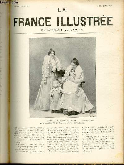 LA FRANCE ILLUSTREE N 1357 - La famille du Prsident Kruger, ses petites-filles: Mme Eloff avec ses enfants et Mlle Guttmann.